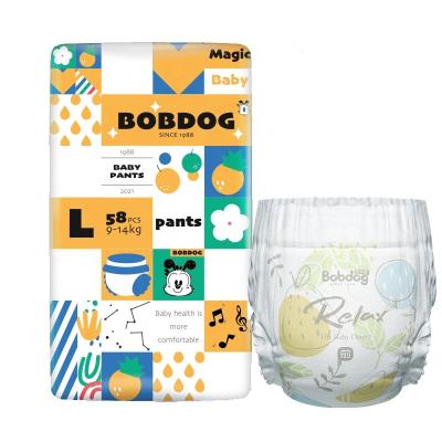 China Wholesale Fabrics Baby Diaper Pants Printed Nonwoven Diapers for sale