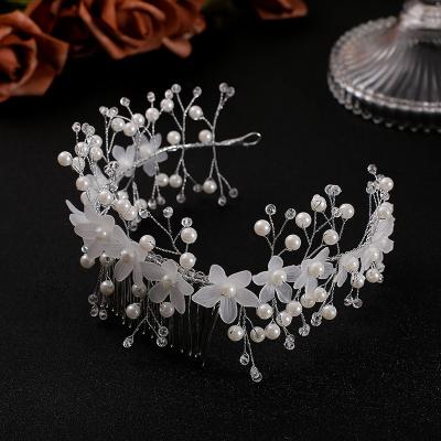 China Hair JEWELTY Jewelry Wedding Sparkle Hair Combs Popular Bridal Headpieces Pearl Handmade Hair Accessories for sale