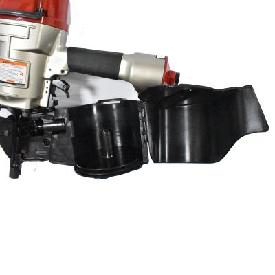 China Coil Nail Gun CN80 Nails Length 50-80mm Red Color Finish Brad Air Nailer 18 Gauge Brad Nail Gun for sale
