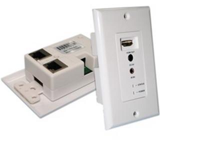 China HDMI WallPlate Over Dual UTP(Cat5E/6) Cable Extender Support CEC and 3D Without Adapter for sale
