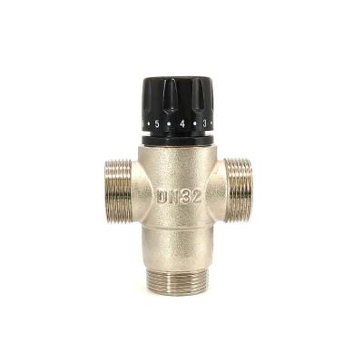 China DN32 DN40 Brass Water Thermostatic Mixing Valve,3 Way Thermostatic Mixing Valve Thermostatic Shower Mixer Valve for sale