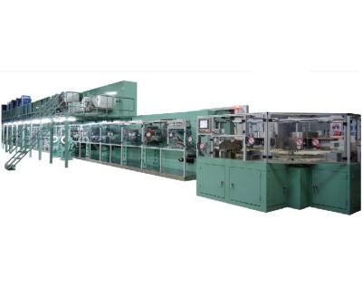 China High Speed Automatic Servo Type Baby Huggies Pampers Factory Full Diaper Material Production Disposable Diaper Line Making Machine Price for sale