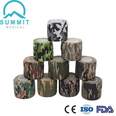 China Wetland Camo Protective Elastic Cohesive Bandage Hunting for sale