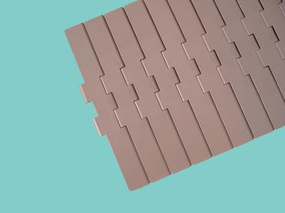 China LA BISAGRA DOBLE TERMOPLÁSTICA LF821-K750 DERECHO QUE FUNCIONA CON EL TOP PLANO DE LAS CADENAS SUPERIORES ENCADENA LOS MATERIALES ACETAL/POM DE LA CATEGORÍA ALIMENTICIA DEL FDA en venta