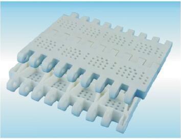 China Las CORREAS MODULARES del TOP del VACÍO de ZY8000FG-2 UNI-CHAINS OPB 4V PERFORARON la CATEGORÍA ALIMENTICIA SUPERIOR PLANA de las BANDAS TRANSPORTADORAS en venta