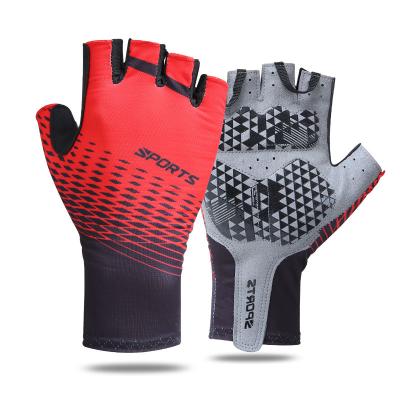 China Half Finger Bicycle Anti-Slip MTB Custom Cycling Gloves For Dirt Mountain Bike Cycling Gloves for sale
