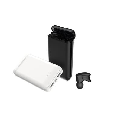 China 2019 unique design TWS earbuds with 10000mAh charging box power bank,TWS earbuds with power bank function for sale