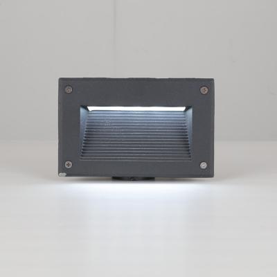 China Modern Factory Price 3w Waterproof IP54 Led Step Light Indoor Recessed Stair Lighting Outdoor Wall Mounted Light for sale