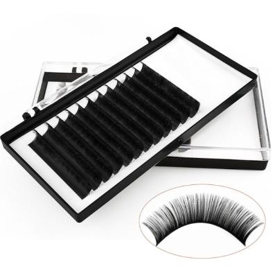 China Natural Soft classic lashes hot selling tray Black matte soft free sample extensions Handmade custom packaging natural eyelashes extension for sale