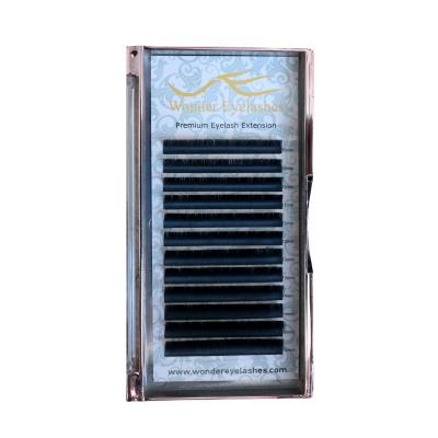 China Natural Long Private Label 0.15 Classic Lashes Silk Faux Mink False Synthetic Individual Eyelash Extension OEM New Soft OEM for sale