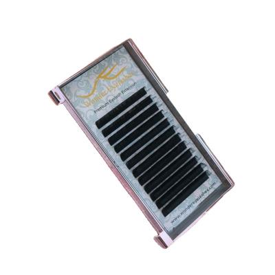 China Natural Long Private Label 0.18 Classic Lashes Silk Faux Mink False Synthetic Individual Eyelash Extension OEM New Soft OEM for sale