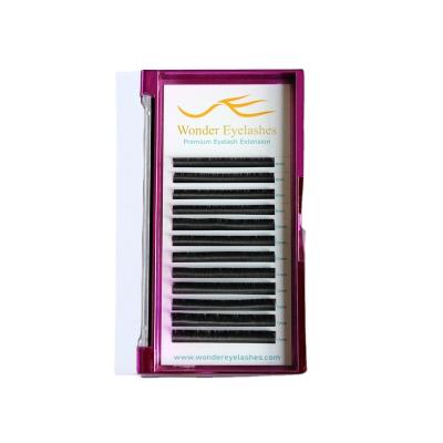 China Natural Long Private Label 0.20 Classic Lashes Silk Faux Mink False Synthetic Individual Eyelash Extension OEM for sale