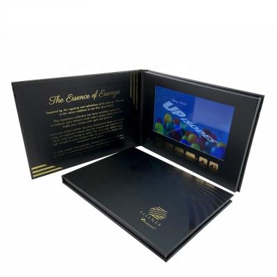China Europe 7.0 Inch Booklry Video Advertising Brochure For Invitation Video Greeting Card for sale