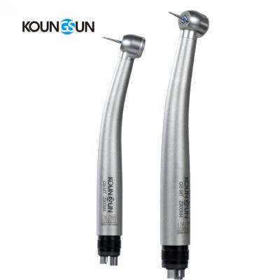 China KOUNGSUNLED regional dental. Factory Price 4 Hole Standard Interface Titanium High Speed Dental Push Button Handpiece for sale