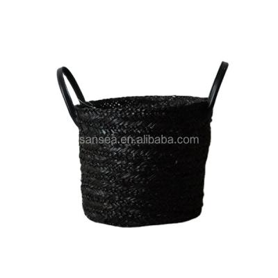 China Very Good Sustainable SS 9 Fashion Straw Basket And Storage Basket For Home Decoration for sale