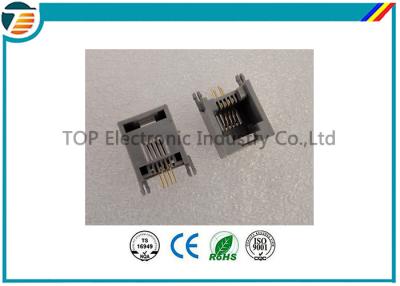 Cina Gray dei connettori 6P4C del blocchetto terminali RJ45 con il porto del filtro 1x1 in vendita