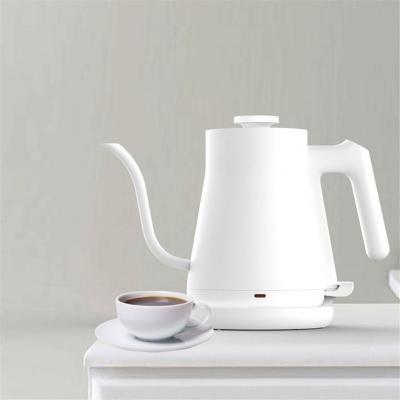 China 2021 Best-selling European Gooseneck Stainless Steel Electric Kettle 360 Degree Rotation Base With 1.0L Round Plug for sale