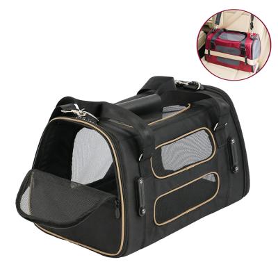 China Sustainable Cat Dog Pet Carrier Travel Amazon Pet Products Warm Ventilation Soft Sided Bag for sale