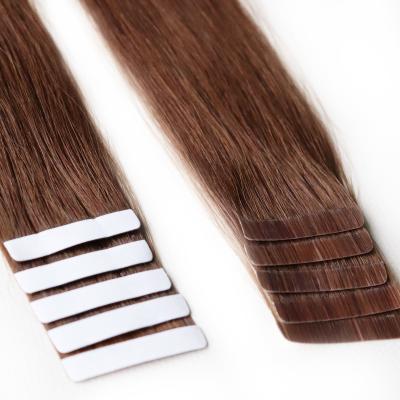 China Wholesale raw virgin remy cuticle silky straight wave supplier S.G.S. Audited Lined Double Pulled Tape Hair Extensions for sale