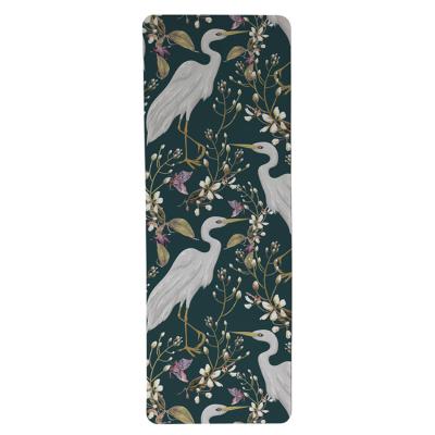 China Eco-Friendly 5mm Thick Yoga Factory Price Non Slip Microfiber Suede Band Gym Fitness Yoga Mat for sale