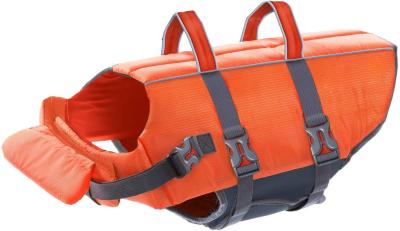 China Chaleco salvavidas seguro y durable de la capa del flotador del perro con una manija del rescate en venta