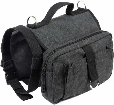 China High Density Cotton Canvas Dog Carrier Backpack 60lbs Multi-Functional Dog Backpack for sale