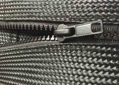 China Wire Harness Zipper Sleeve Braided Wrap , Custom Zip Up Cable Sleeves for sale