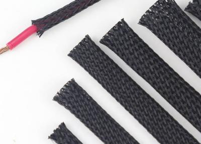 China Custom Size Expandable Braided Cable Sleeving Excellent Flexibility Wear Resistant for sale