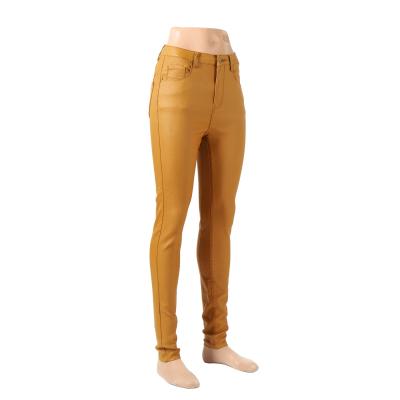 China Hot Selling Faux Leather Anti-Pilling PU Waist Lift Leather Pants Women Yoga Gym Top Women Leather Gaiters for sale
