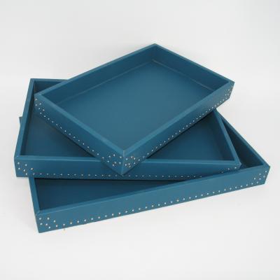 China OEM Fashion High End Personalized Rectangular Hotel Serving Tray BYT3042 for sale