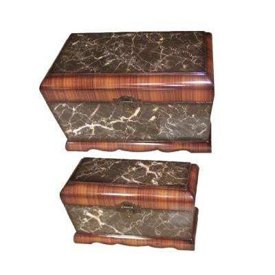 China Customized Recyclable Retro Toy Jewelry Storage Box Marble Wooden Classic Decoration Recyclable Gift Box Gift Box for sale