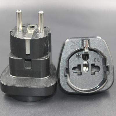 China Commercial Schuko Travel Adapter Plug With For Ground Type E/F Germany, France for sale