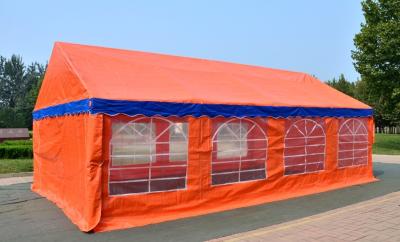 China Orange Large Capacity Outdoor Party Tents , Easy Installation Garden Party Tent for sale