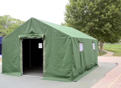 China Outdoor PVC Coated Military Army Tent Anti - Cold With Zinc Coated Steel Pole for sale