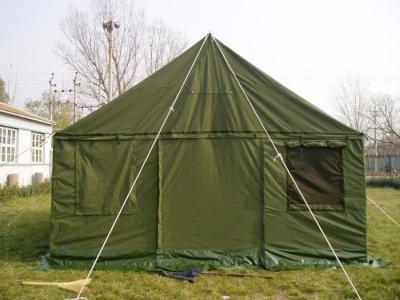 China Oxford Fabric Military Wall Tent 2.4M Height , Rustproof Military Issue Tent for sale