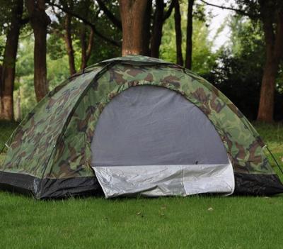 Chine Tente de camping extérieure de camouflage simple de couches, tente de camping haute facile imperméable à vendre