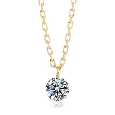 China Simple Fashion Women's 24K Gold Necklace Designs Women Choose Diamond Pendant Necklaces For Women Great Gift Diamond Necklace for sale