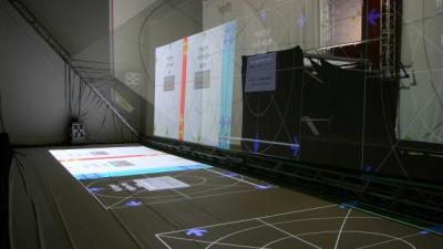 China Proyección virtual de la película olográfica de gran tamaño de la reflexión para el sistema del proyector del holograma 3D en venta