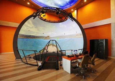 Chine Théâtre de planétarium d'écran de projecteur de dôme d'Immersive de 360 degrés à vendre