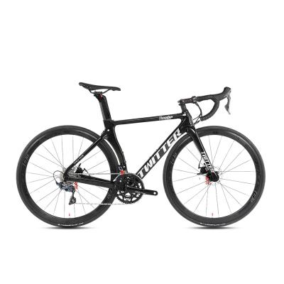 China Hot Selling Carbon Fiber Twitter Thunder 700C Carbon Road Bike Disc Brake SORA R3000-18Speed Road Bicycle for sale