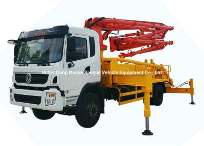 Chine petit camion mobile de pompe de mélangeur concret de 26m -31m avec le Roi Run Chassis de DFAC à vendre
