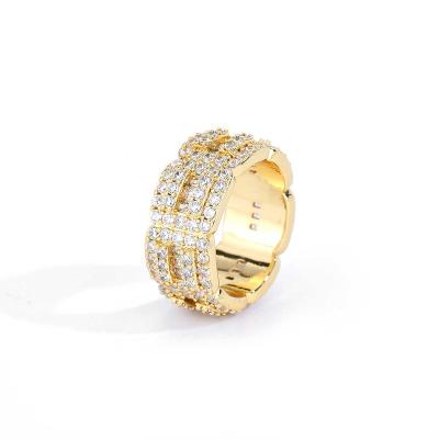 China Romantic moissanite ring rings for men fashion jewelry rings 925 silver 14K 18K gold-plated VVS Factory custom wholesale for sale