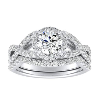 China Vintage Engagement Rings Moissanite With Luxury Moissanite Diamond Ring Unique Meaning Moissanite Ring For Women for sale
