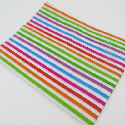 China Cheap Colorful Virgin Rainbow Strips Printed Tissue Paper for sale