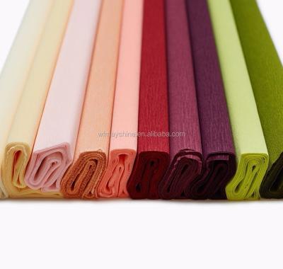 China Virgin Wholesale DIY Paper Crafts 32gsm Crepe Paper For Sale for sale