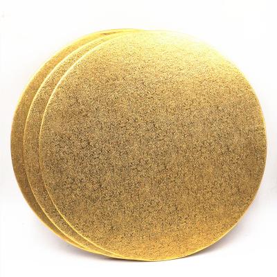 China Food bakery drum, round gold curragated cake board paper base for sale