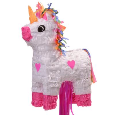 China For Chileren Festival / Play / Decoration White Unicorn Shaped Pinata For Kid's Birthday Party Use for sale