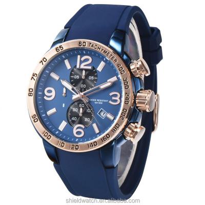 China Automatic Date Sports Chronograph Watches Water Resistant Fashion Chronograph Calendar Luxury Customized Multifunctional Men's Wrist Watch for sale