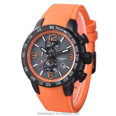 China Auto Date Watches Customized Sports Water Resistant Fashion Chronograph Calendar Luxury Multifunctional Men's Wrist Watch for sale