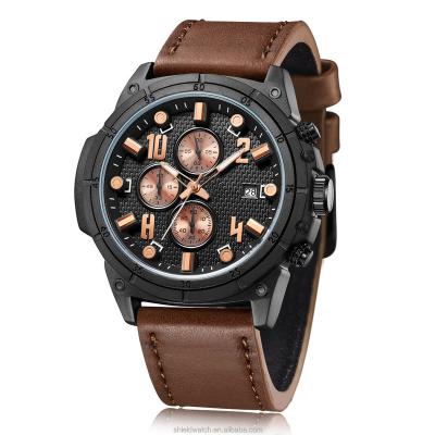 China Automatic Date Sports Watches Water Resistant Fashion Chronograph Calendar Customized Multifunctional Men's Wrist Watch for sale